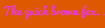 Image with Font Color EA38DB and Background Color DD5800